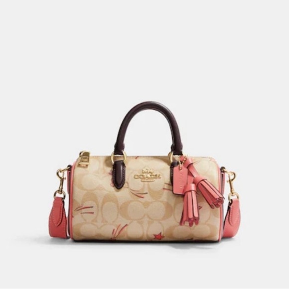 NWT Coach CK562 Lacey Crossbody In Signature Canvas With Heart And Star Print - Picture 1 of 6